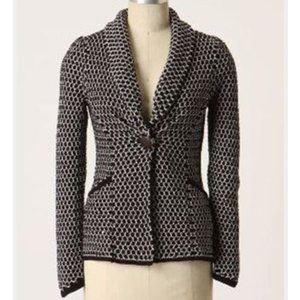 Charlie & Robin Honey From The Bee Sweater Blazer Knit Jacket Womens XS